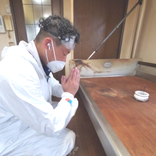 孤独死の特殊清掃現場の様子